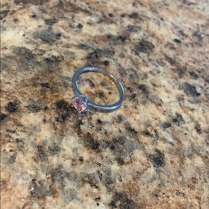 Swarovski pink diamond ring